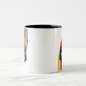 Koning van de honden tweekleurige koffiemok (Center)