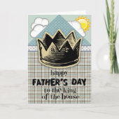Koning van de House Vaderdag Kaart (Voorkant)