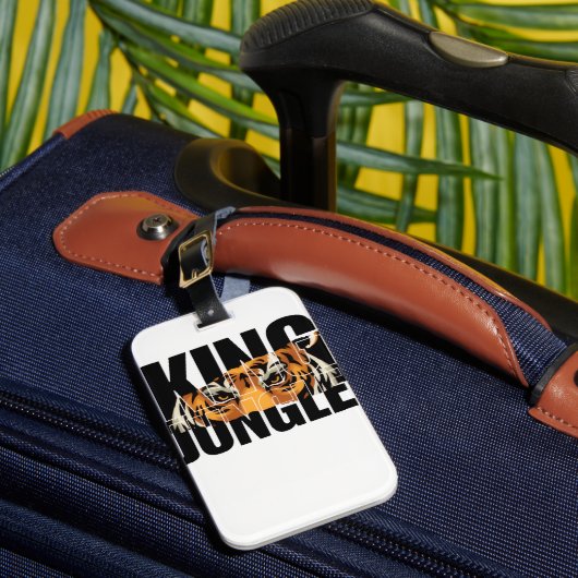Koning van de Jungle Bagagelabel (Voorkant Insitu 1)