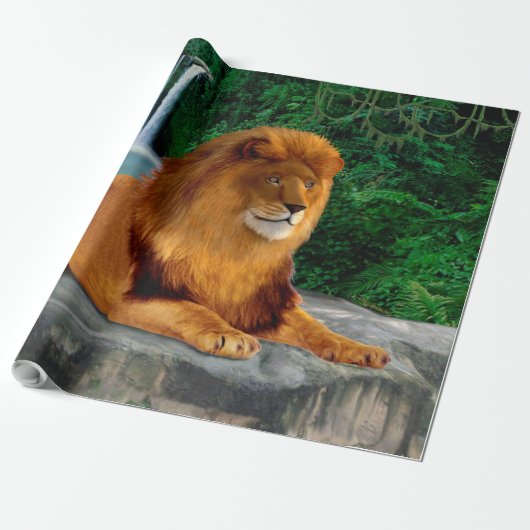 Koning van de Jungle Cadeaupapier (Uitgerold)