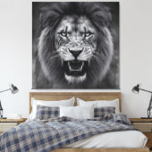 Koning van de Jungle Canvas Afdruk (Insitu (Slaapkamer))