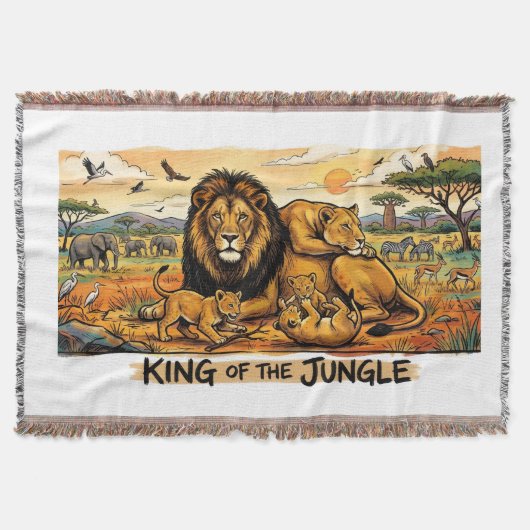 Koning van de jungle deken (Voorkant)