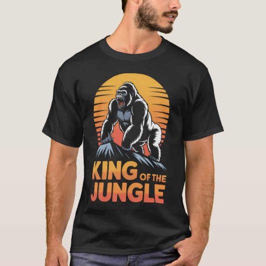 Koning van de Jungle - Gorilla T-shirt (Voorkant)