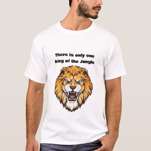 Koning van de Jungle Leeuw T-Shirt (Voorkant)