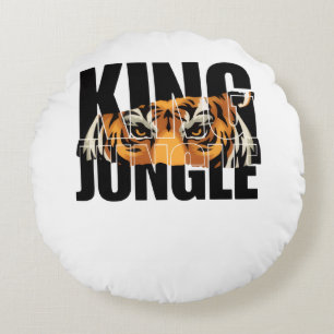 Koning van de Jungle Rond Kussen