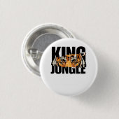 Koning van de Jungle Ronde Button 3,2 Cm (Voorkant /achterkant)