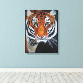 Koning van de Jungle Schilderij van Alfred Fox Canvas Afdruk (Insitu (Houten vloer))