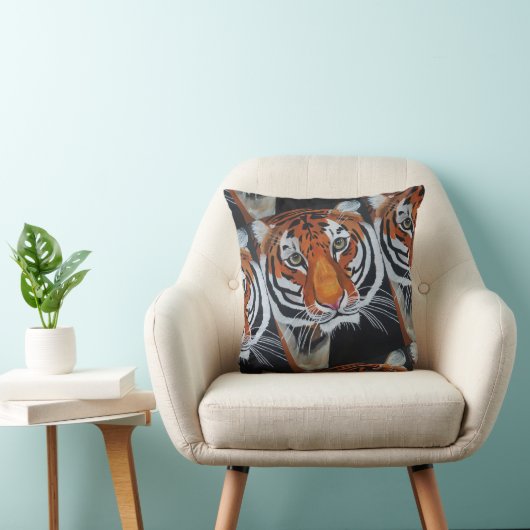 Koning van de Jungle Schilderij van Alfred Fox Kussen (Stoel)