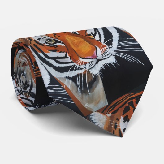 Koning van de Jungle Schilderij van Alfred Fox Stropdas (Opgerold)