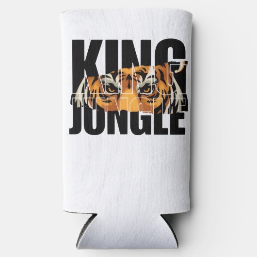 Koning van de Jungle Seltzer Blikjeskoeler (Voorkant)