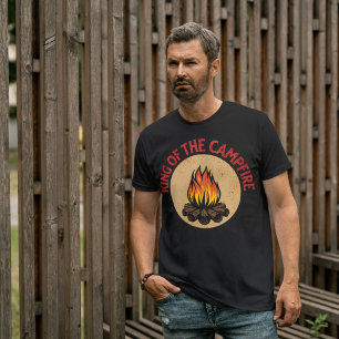 Koning van de kampvuur t-shirt