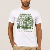 Koning van de kas Gepersonaliseerde Tuinieren T-shirt (Voorkant)