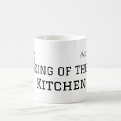 Koning van de keuken chef koken voeg naam kroon ha koffiemok (Center)