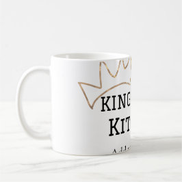 Koning van de keuken chef koken voeg naam kroon ha koffiemok