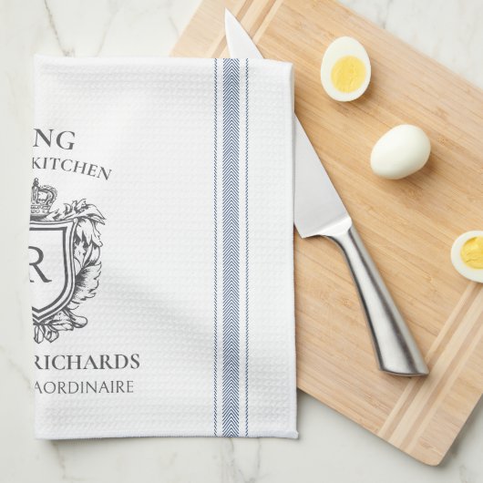 Koning van de keuken Cook Chef Custom Handdoek Pri (Quarter Fold)