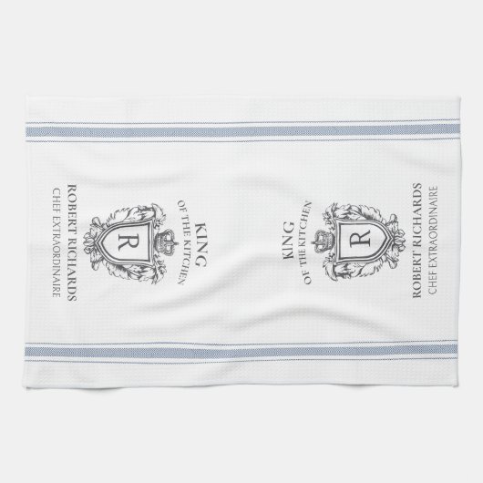 Koning van de keuken Cook Chef Custom Handdoek Pri (Horizontaal)