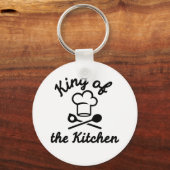 Koning van de keuken sleutelhanger (Voorkant)
