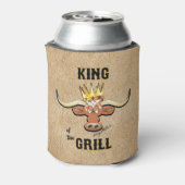 Koning van de Koelbox van de grill - Longhorn Stee Blikjeskoeler (Blikje Achterkant)