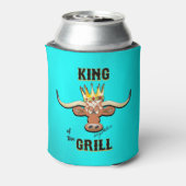 Koning van de Koelbox van de grill - Longhorn Stee Blikjeskoeler (Blikje Achterkant)