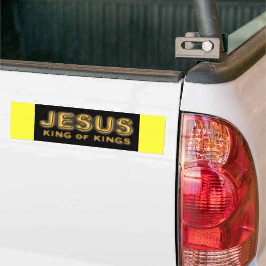 koning van de koningen JESUS-bumpersticker Bumpersticker (Op Truck)