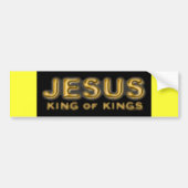 koning van de koningen JESUS-bumpersticker Bumpersticker (Voorkant)