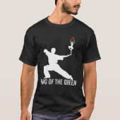 Koning van de koningin, uniek zwart t-shirt (Voorkant)