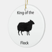 Koning van de kudde keramisch ornament (Links)