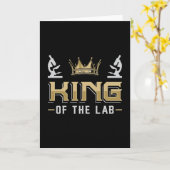 Koning van de Lab Laboratory Technicia Lab Tech Kaart (Gele Bloem)