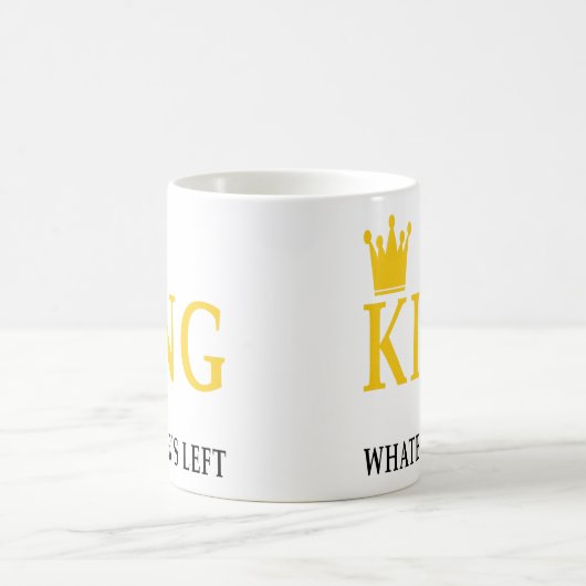 Koning van de linkse bruiloft-koppels geeft ideeën koffiemok (Center)