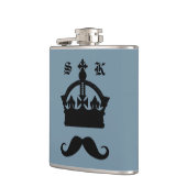 Koning van de maatkolf van Mustaches Heupfles (Links)