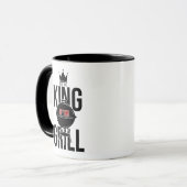 Koning van de Mok van de grill Vaderdag Coffee (Voorkant links)