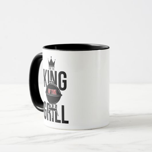 Koning van de Mok van de grill Vaderdag Coffee (Voorkant links)