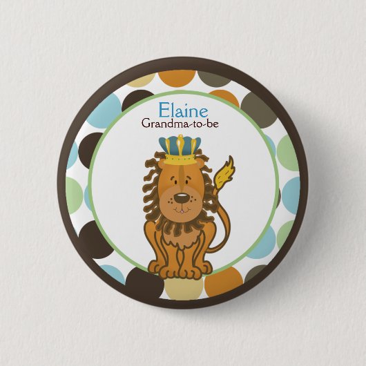 KONING VAN DE NAAM VAN HET OERWOUD - AANgepaste Bu Ronde Button 5,7 Cm (Voorkant)