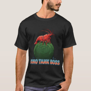 Koning Van De Nano Aquarium Kersen Garnaal Op Mos  T-shirt