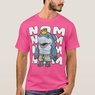 Koning van de Ocean Hungry Shark Baby Nom Summer T-shirt