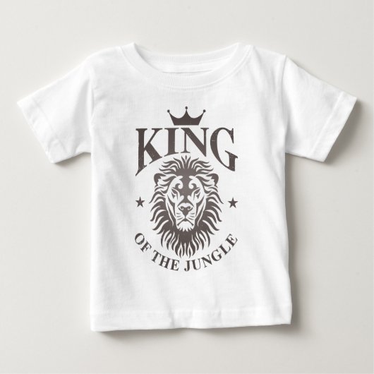 Koning van de Oerwoud Baby T-Shirt (Voorkant)