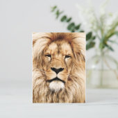 Koning van de Oerwoud Lion Post Kaart (Staand voorkant)