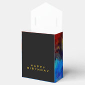 Koning van de oerwoud waterverf monogram leeuw bedankdoosjes (Geopend)