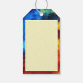 Koning van de oerwoud waterverf monogram leeuw cadeaulabel (Achterkant)