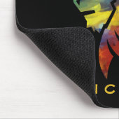 Koning van de oerwoud waterverf monogram leeuw muismat (Hoek)