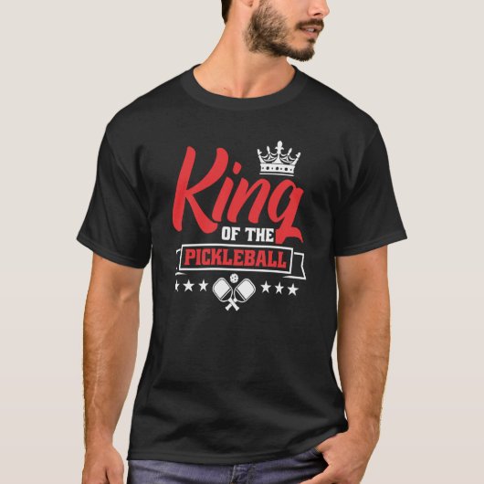 Koning van de pickleball t-shirt (Voorkant)