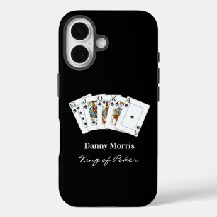 Koning van de Poker Hand iPhone 16 Hoesje