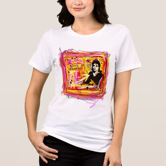 Koning van de Pop Tri-Blend Shirt (Voorkant)