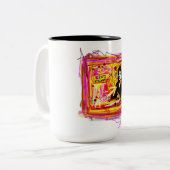 Koning van de Pop Tweekleurige Koffiemok (Voorkant links)