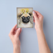 Koning van de Pug Honden, Grappige Hond, Pug Liefh Flyer (Hand)