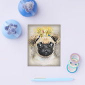 Koning van de Pug Honden, Grappige Hond, Pug Liefh Flyer (Enkel)