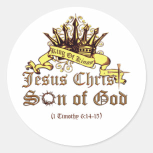 Koning van de Religieuze Koning Ronde Sticker