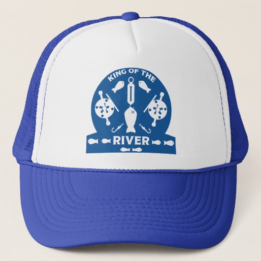 Koning van de rivier trucker pet (Voorkant)