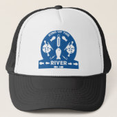 Koning van de rivier trucker pet (Voorkant)