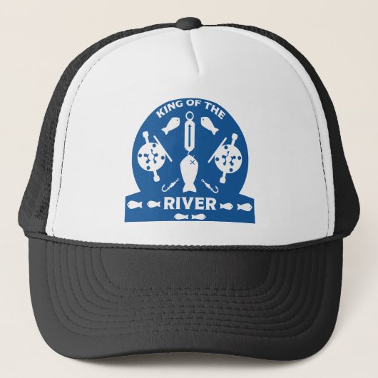 Koning van de rivier trucker pet (Voorkant)
